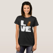 T-shirt J'aime mon chat somali (Devant entier)