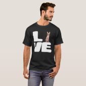 T-shirt J'aime mon chat Sphynx (Devant entier)