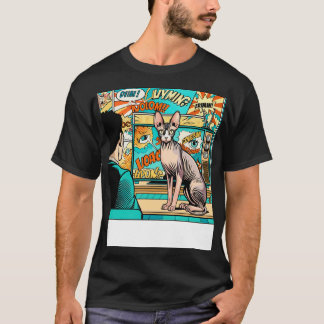 T-shirt J'Aime Mon Chat Sphynx