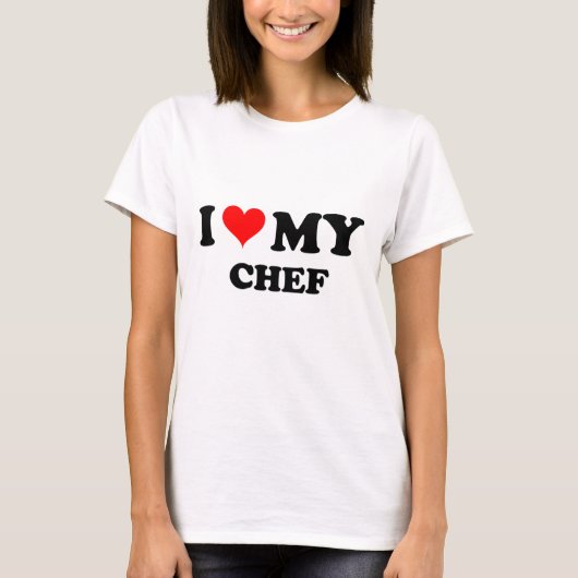 T-shirt J'aime mon chef (Devant)