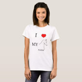 T-shirt J'aime mon cheval Arabe (Devant entier)