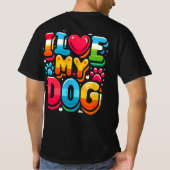 T-shirt J'Aime Mon Chien (Dos)
