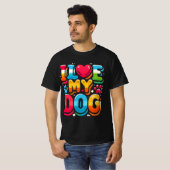 T-shirt J'Aime Mon Chien (Devant entier)