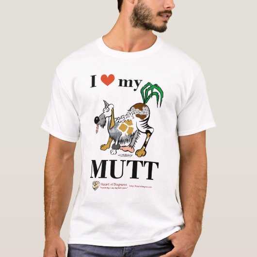 T-shirt J'aime mon chien (Devant)
