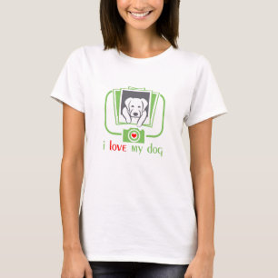 T-shirt j'aime mon chien