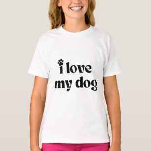 T-shirt J'aime mon chien