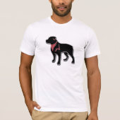 T-shirt j'aime mon chien (Devant)
