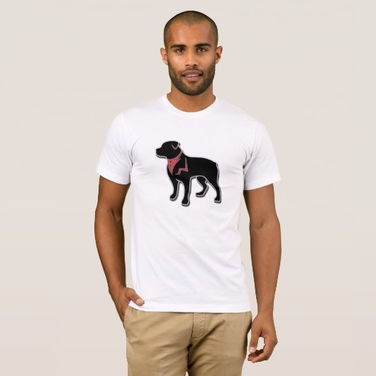 T-shirt j'aime mon chien (Devant entier)
