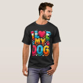 T-shirt J'Aime Mon Chien (Devant entier)