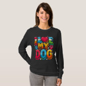 T-shirt J'Aime Mon Chien (Devant entier)
