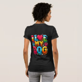 T-shirt J'Aime Mon Chien (Dos entier)