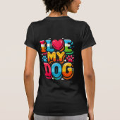 T-shirt J'Aime Mon Chien (Dos)