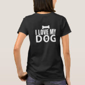 T-shirt J'aime mon chien (Dos)