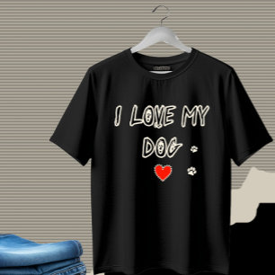 T-shirt J'aime mon chien
