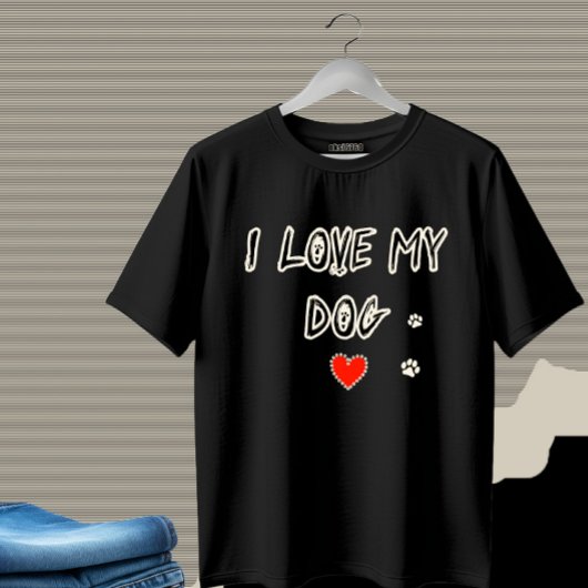 T-shirt J'aime mon chien