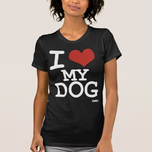 T-shirt J'aime mon chien (Devant)
