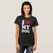 T-shirt J'aime mon chien (Devant entier)