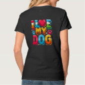T-shirt J'Aime Mon Chien (Dos)