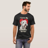 T-shirt J'Aime Mon Chien Chien Chien Chien Chien Chien Chi (Devant entier)