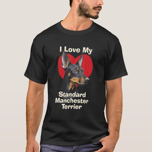 T-shirt J'Aime Mon Chien Chien Chien Chien Chien Chien De  (Devant)