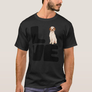 T-shirt J'aime mon chien Clumber Spaniel