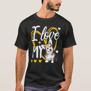 T-shirt J'aime mon chien Corgi