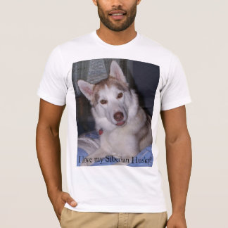 T-shirt J'aime mon chien de traîneau sibérien !