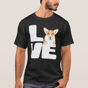 T-shirt J'aime mon chien Pembroke Welsh Corgi