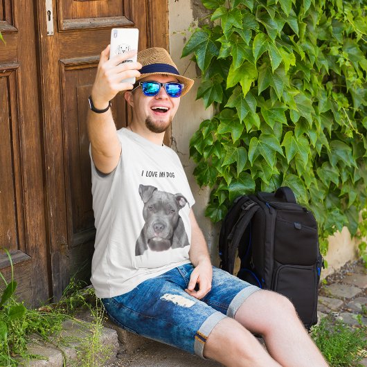 T-shirt J'Aime Mon Chien Pitbull