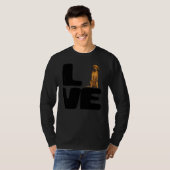 T-shirt J'aime mon chien Rhodesian Ridgeback (Devant entier)