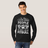 T-shirt J'Aime Mon Chien Taureau Pot (Devant entier)