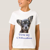 T-shirt J'aime mon Chihuahua (Devant)