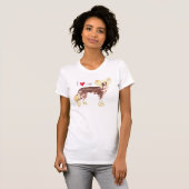 T-shirt J'aime mon chinois Crested (Devant entier)