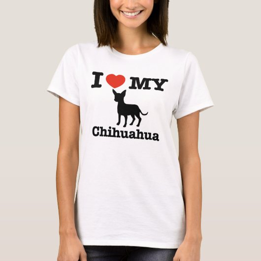 T-shirt J'aime mon chiwawa (Devant)