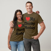 T-shirt J'aime mon Chunky Monkey (Unisexe)