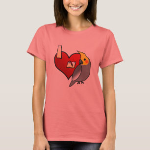 T-shirt J'aime mon Cockatiel