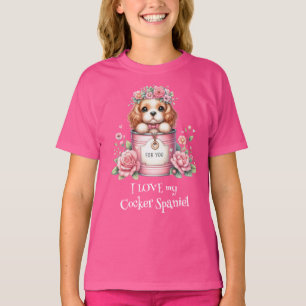 T-shirt J'AIME mon Cocker Spaniel