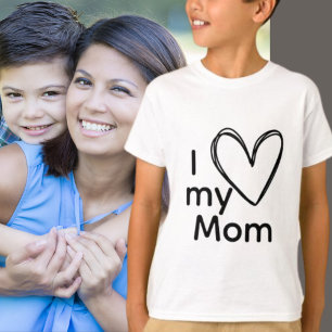 T-shirt J'aime mon coeur de maman