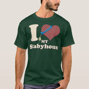 T-shirt J'Aime Mon Coeur Propriétaire De Chien Stabyhoud 