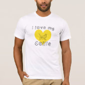 T-shirt j'aime mon Collie (Devant)