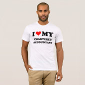 T-shirt J'aime mon comptable privilégiée (Devant entier)