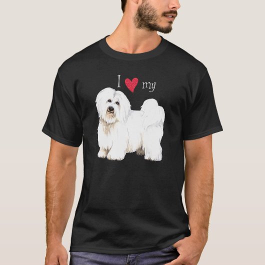 T-shirt J'aime mon coton de Tulear (Devant)