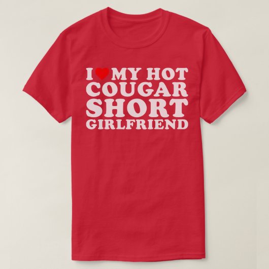 T-shirt J'aime mon Cougar Short Girami hot Funny (Design devant)