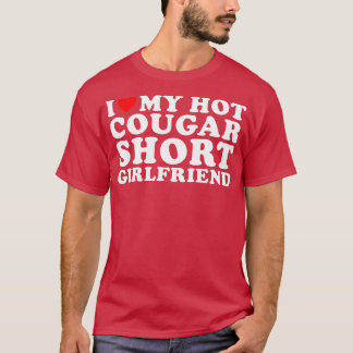 T-shirt J'aime mon Cougar Short Girami hot Funny