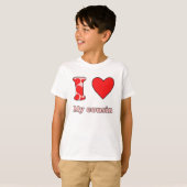 T-shirt J'aime mon cousin (Devant entier)