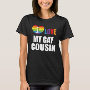 T-shirt J'aime mon cousin gay LGBT Gay Lesbienne