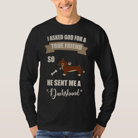 T-shirt J'Aime Mon Dachshund (Devant)