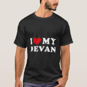T-shirt J'Aime Mon Devan S Il Mon Devan (Devant)
