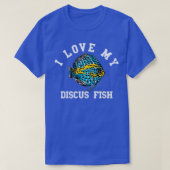 T-shirt J'Aime Mon Disque Poisson Drôle Poissons Océanique (Design devant)