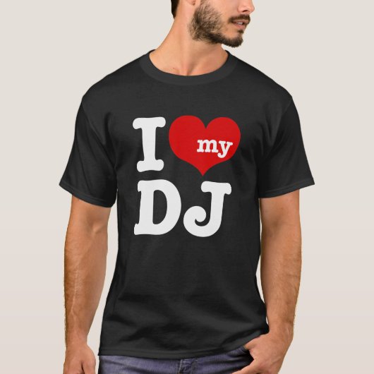 T-shirt J'aime mon DJ (Devant)